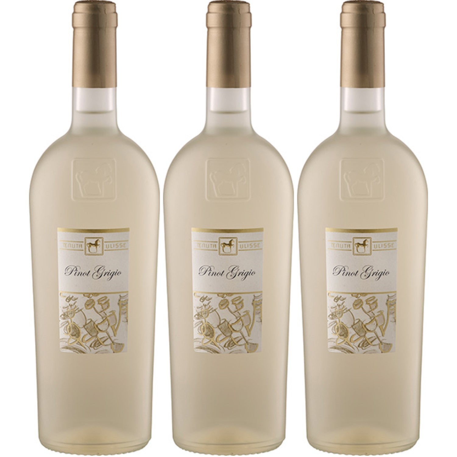 Tenuta Ulisse Selezione Pinot Grigio Weißwein Wein Trocken IGP Italien (3 x 0.75l) - Versanel -