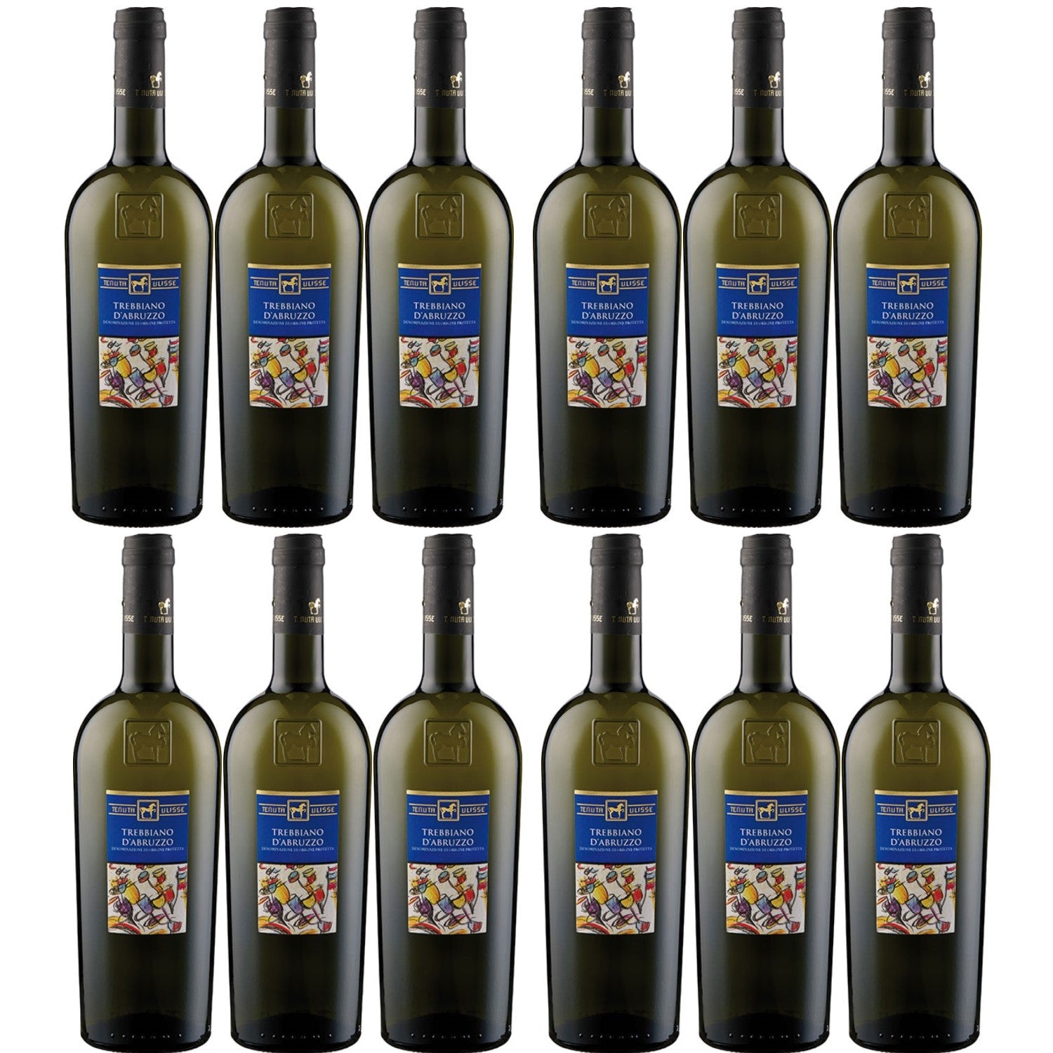 Tenuta Ulisse Trebbiano d'Abruzzo Weißwein Wein Trocken DOP Italien (12 x 0.75l) - Versanel -