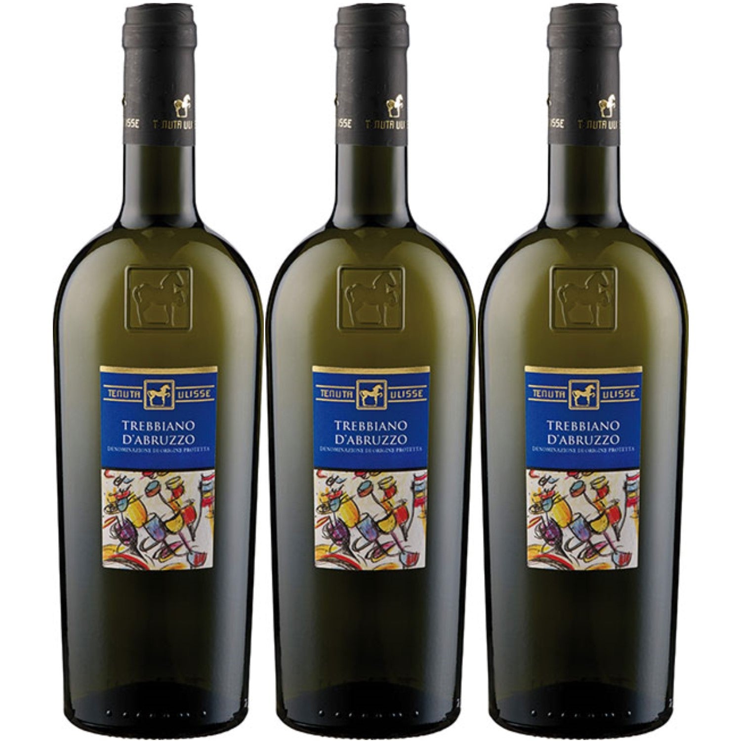 Tenuta Ulisse Trebbiano d'Abruzzo Weißwein Wein Trocken DOP Italien (3 x 0.75l) - Versanel -