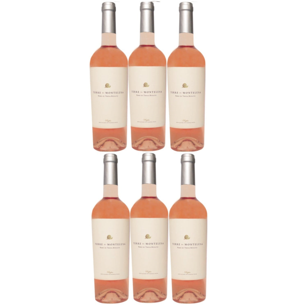 Terre di Montelusa Nero di Troia Rosato Puglia Roséwein veganer Wein halbtrocken IGT Italien (6 x 0.75l) - Versanel -