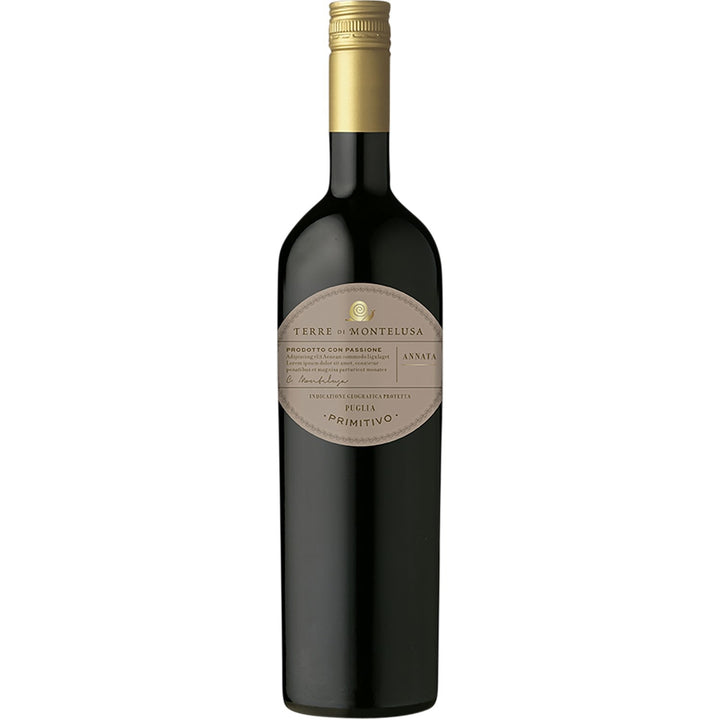 Terre di Montelusa Primitivo Puglia Rotwein veganer Wein trocken IGT Italien (3 x 0.75l) - Versanel -