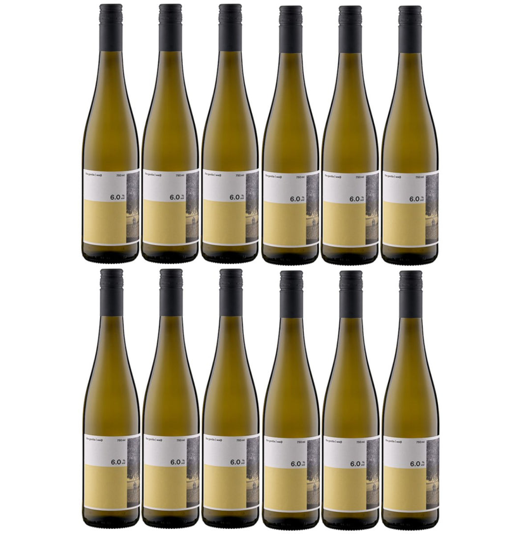 The gentle wine weiß low alcohol Weißwein Wein halbtrocken vegan Rheingau Deutschland (12 x 0,75 l) - Versanel -