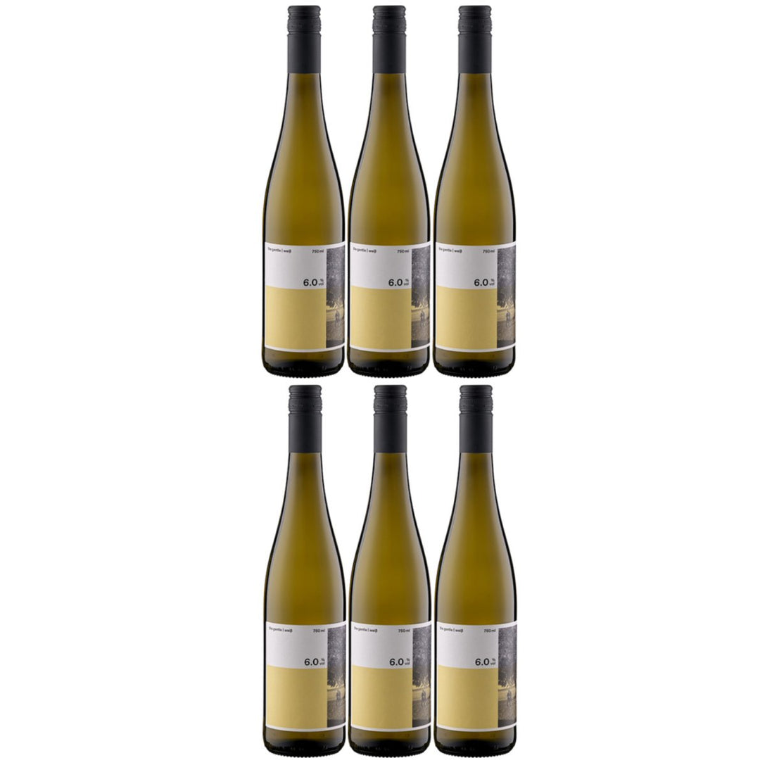 The gentle wine weiß low alcohol Weißwein Wein halbtrocken vegan Rheingau Deutschland (6 x 0,75 l) - Versanel -