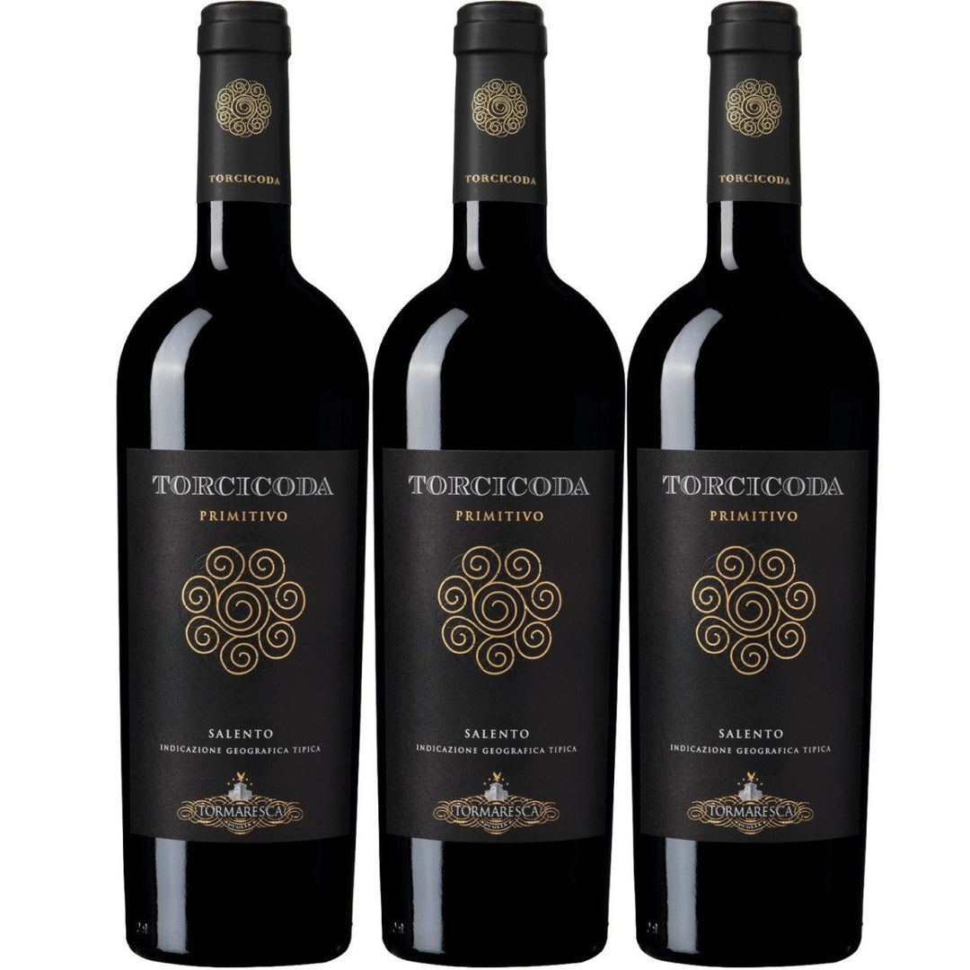 Tormaresca Antinori Torcicoda Primitivo Salento IGT Rotwein Wein Trocken Italien (3 x 0,75l) - Versanel -