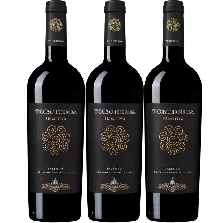 Tormaresca Antinori Torcicoda Primitivo Salento IGT Rotwein Wein Trocken Italien (3 x 0,75l) - Versanel -