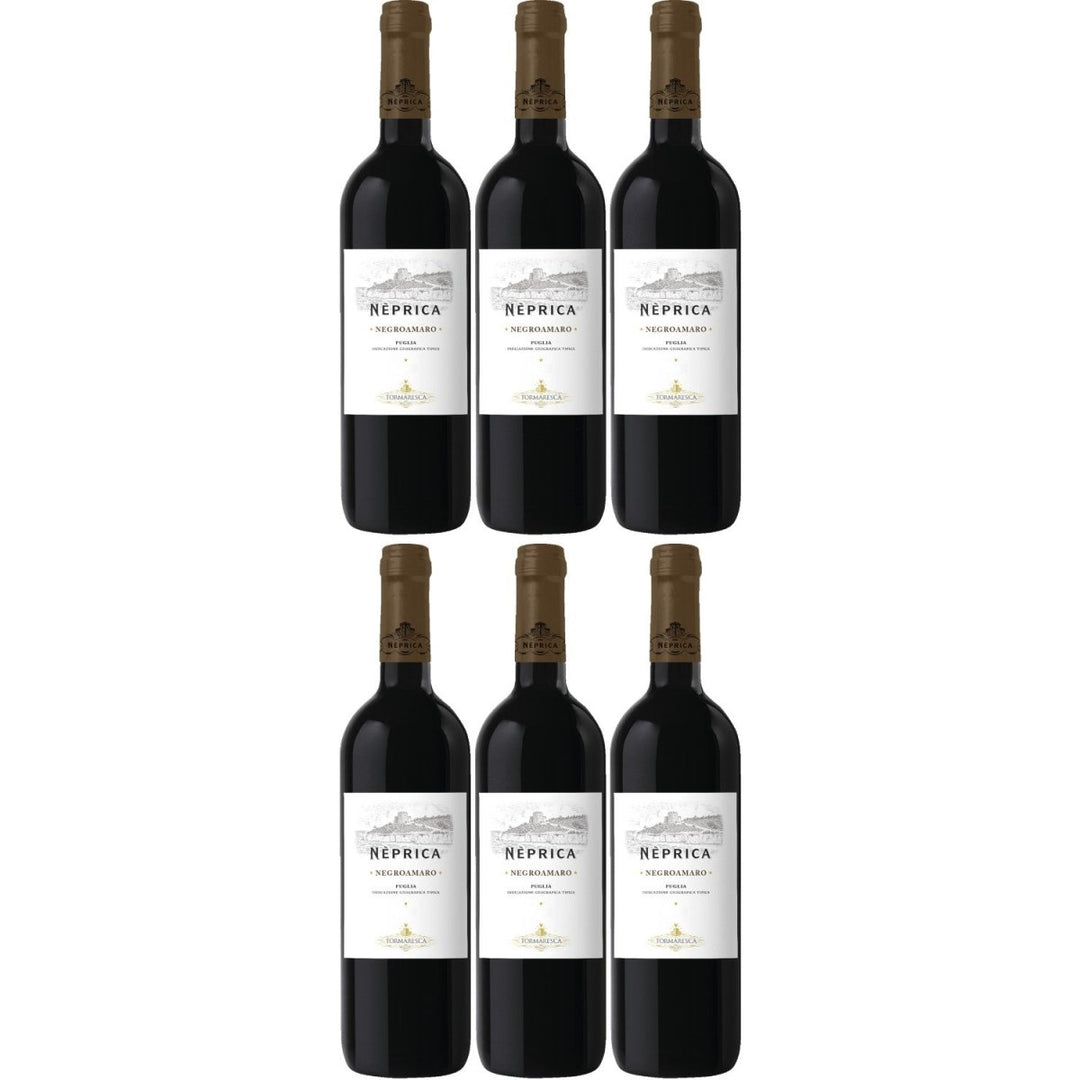 Tormaresca Neprica Negroamaro Puglia Rotwein Wein Trocken Italien (6 x 0,75l) - Versanel -