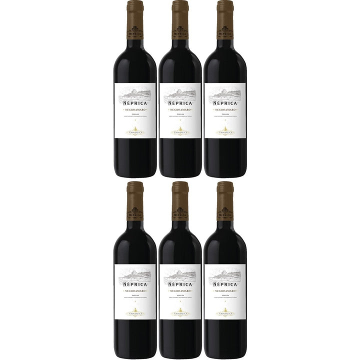 Tormaresca Neprica Negroamaro Puglia Rotwein Wein Trocken Italien (6 x 0,75l) - Versanel -