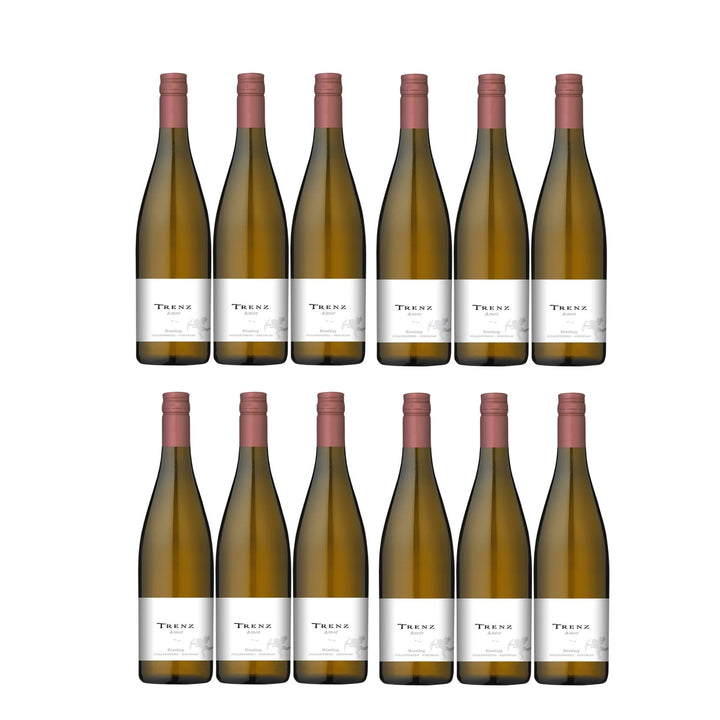 Trenz Amor Riesling Kabinett Weißwein Wein feinherb Deutschland (12 x 0.75l) - Versanel -