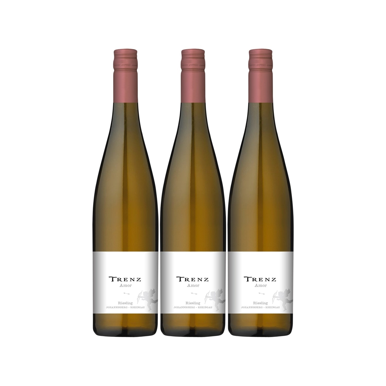 Trenz Amor Riesling Kabinett Weißwein Wein feinherb Deutschland (3 x 0.75l) - Versanel -