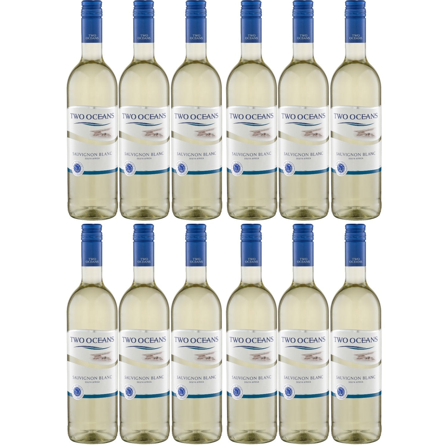 Two Oceans Sauvignon Blanc Weißwein Wein trocken Südafrika (12 x 0.75l) - Versanel -