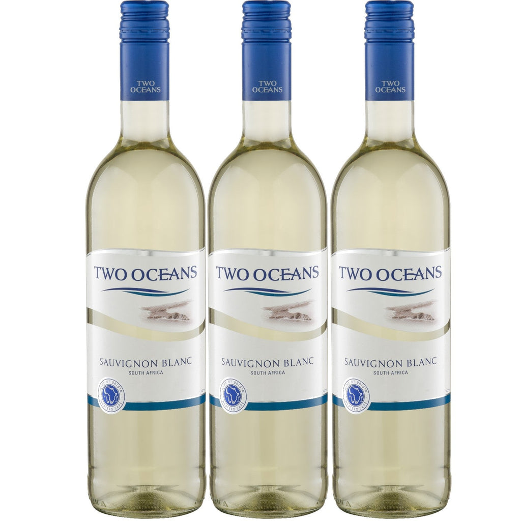 Two Oceans Sauvignon Blanc Weißwein (3 x Versanel trocken – Südafrika Wein 0.75l)