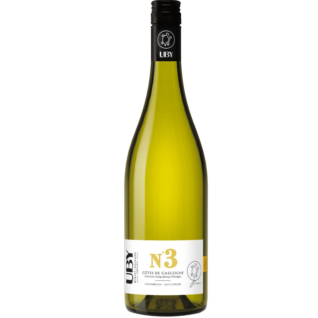 Uby N°3 Colombard Sauvignon Côtes de Gascogne IGP Weißwein Wein trocken Frankreich I Visando Paket (6 x 0,75l) - Versanel -