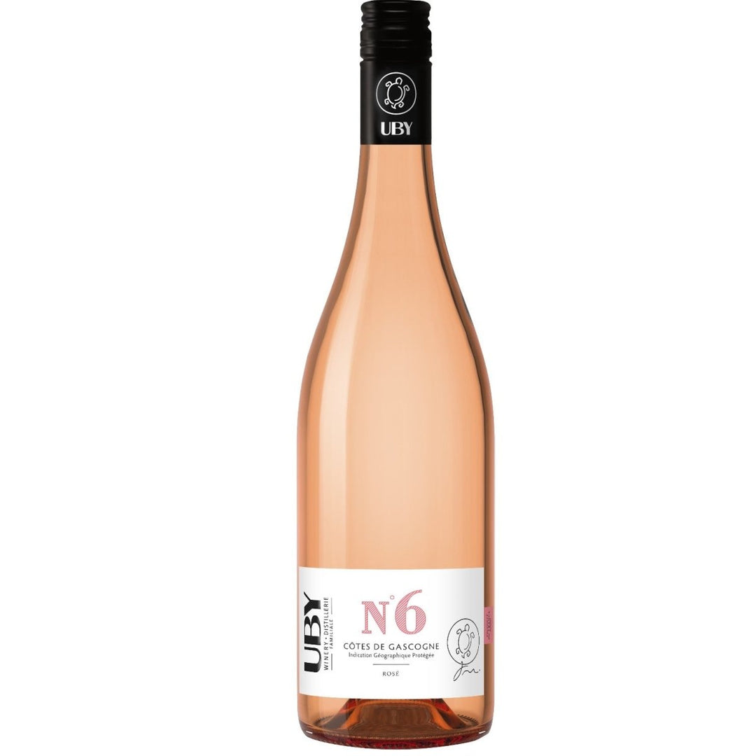Uby N°6 Rosé Côtes de Gascogne IGP Roséwein Wein trocken Frankreich (12 x 0,75l) - Versanel -