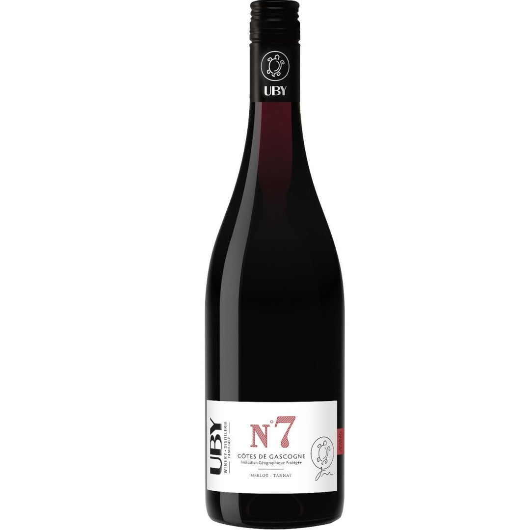 Uby N°7 Merlot-Tannat Côtes de Gascogne IGP Rotwein Wein trocken Frankreich (3 x 0,75l) - Versanel -