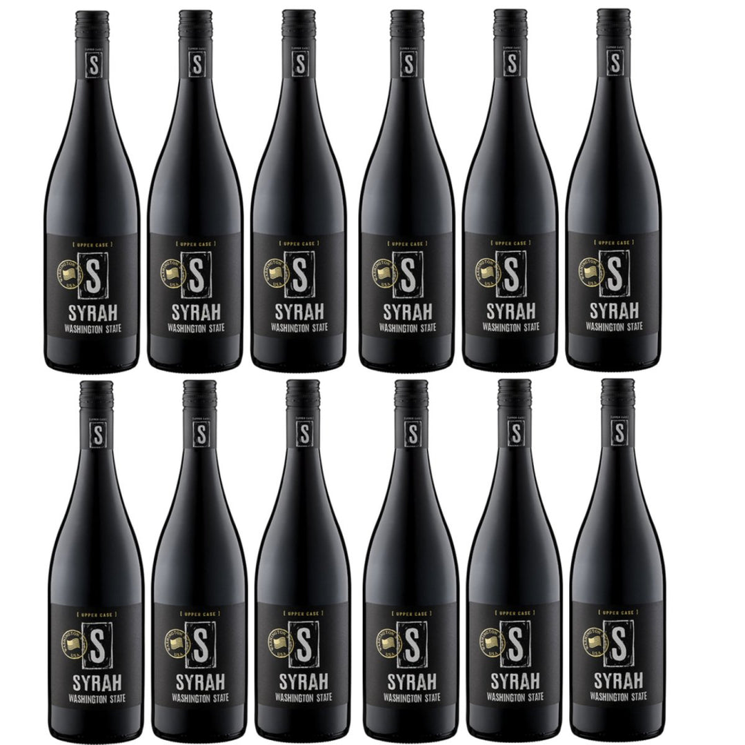 UPPER CASE S Syrah Washington State Rotwein Wein Trocken USA (12 x 0,75l) - Versanel -