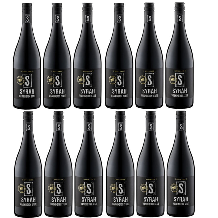 UPPER CASE S Syrah Washington State Rotwein Wein Trocken USA (12 x 0,75l) - Versanel -