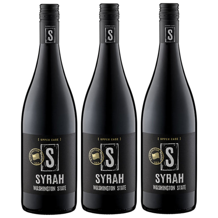 UPPER CASE S Syrah Washington State Rotwein Wein Trocken USA (3 x 0,75l) - Versanel -
