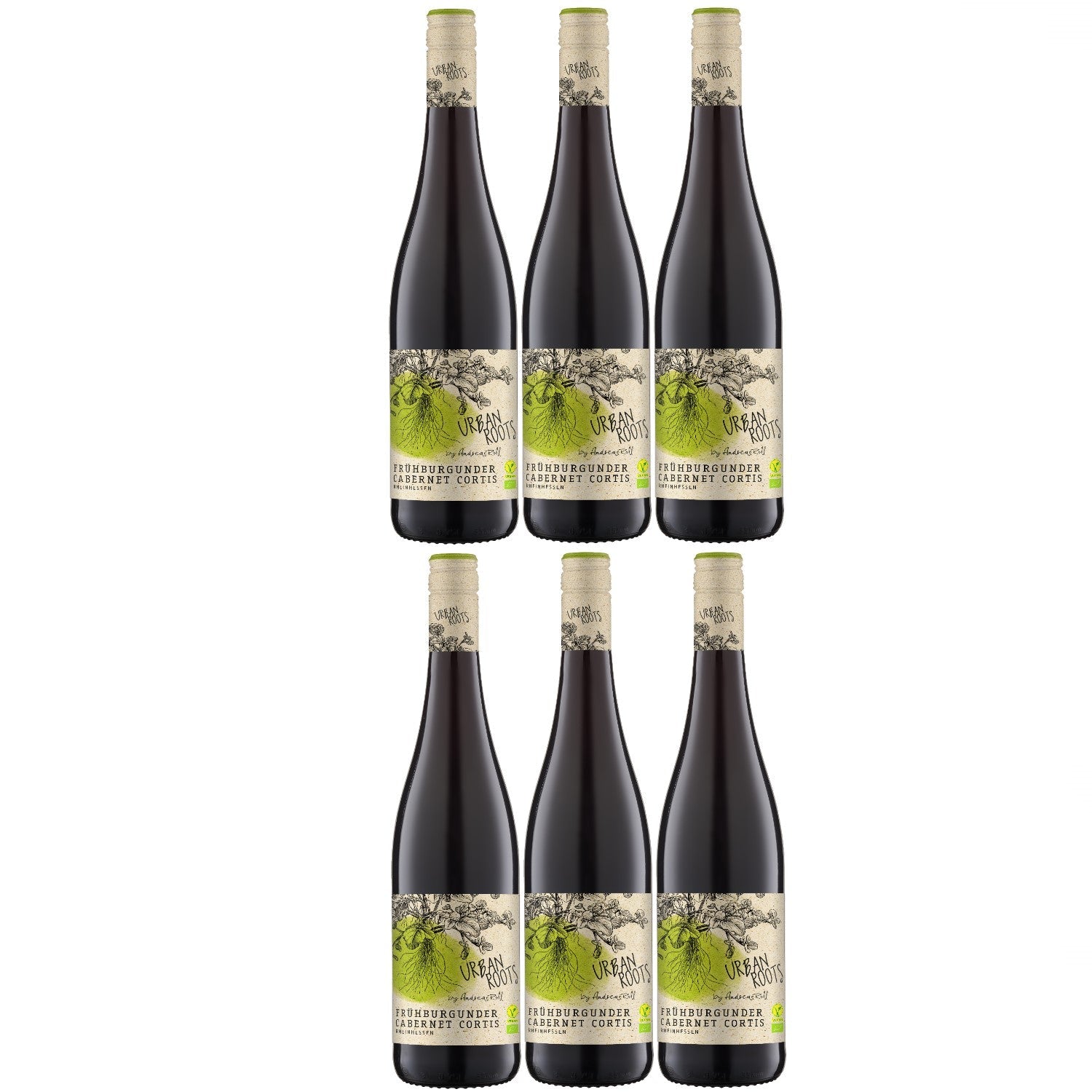 Urban Roots Rotwein Wein trocken Deutschland (6 x 0.75l) - Versanel -