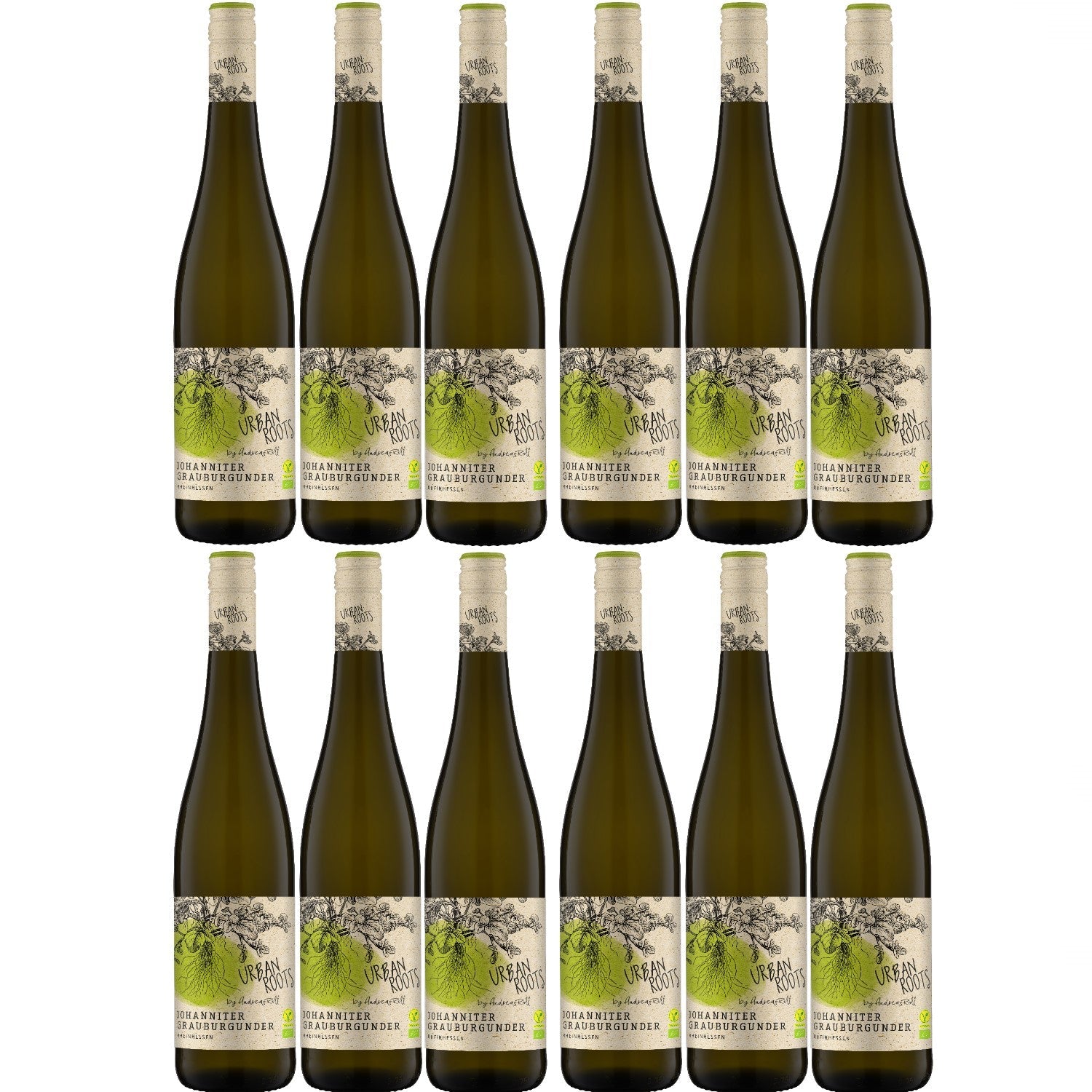 Urban Roots Weißwein Wein trocken Deutschland (12 x 0.75l) - Versanel -