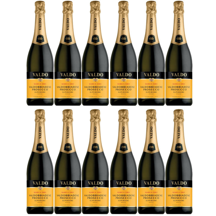 Valdo Marca Oro Prosecco Superiore di Valdobbiadene Spumante DOCG extra trocken Italien (6 x 0,75l - Versanel -