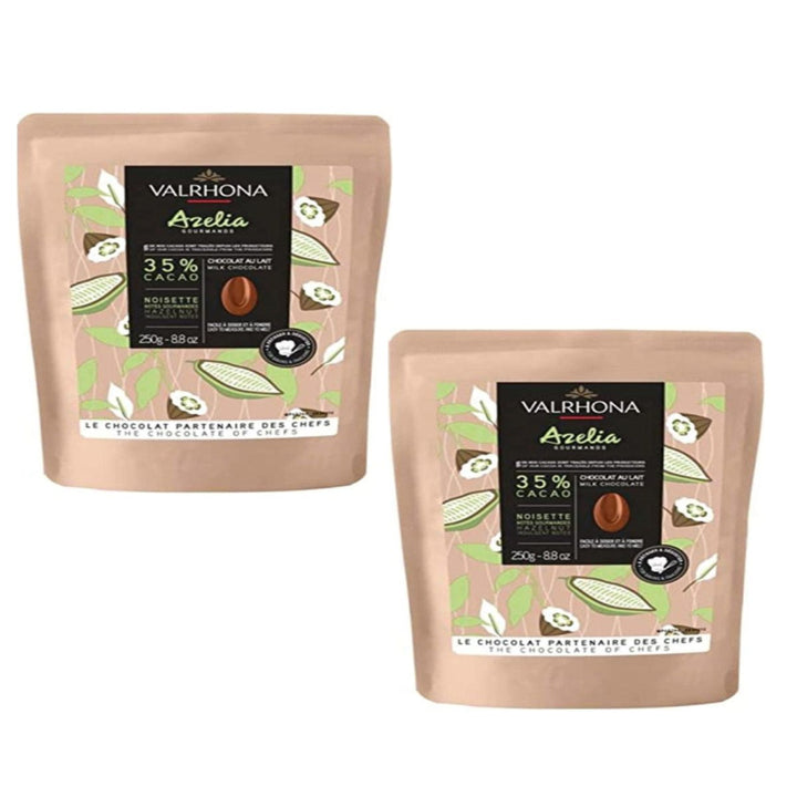 Valrhona Azelia, Haselnuss Couverture, 35%, Callets (2 x 250 g.) - Versanel -