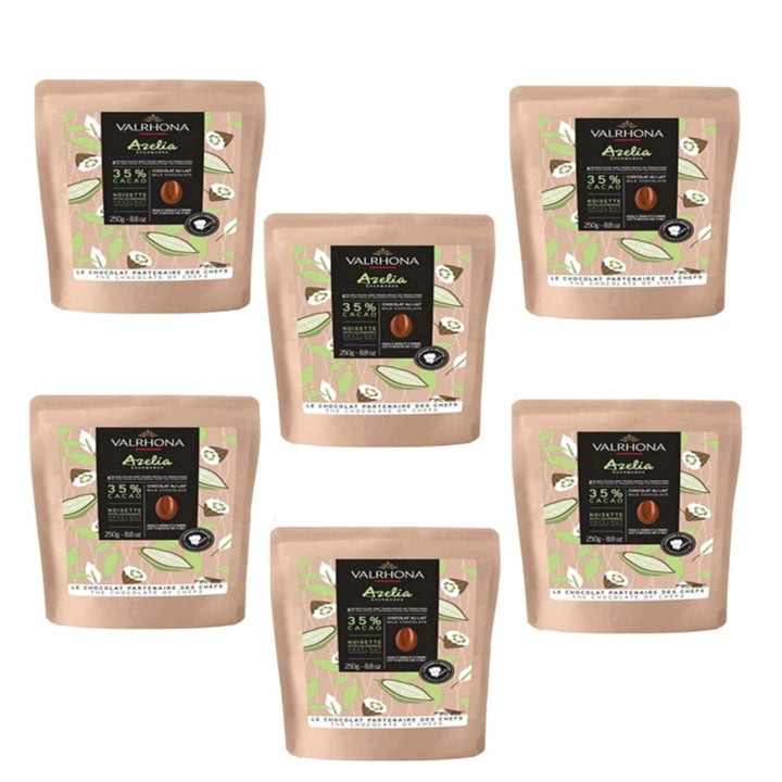 Valrhona Azelia, Haselnuss Couverture, 35%, Callets (6 x 250 g.) - Versanel -