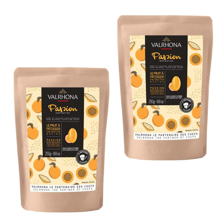 Valrhona Inspiration Passionsfruchtspezialität mit Kakaobutter, Callets, (2 x 250 g.) - Versanel -