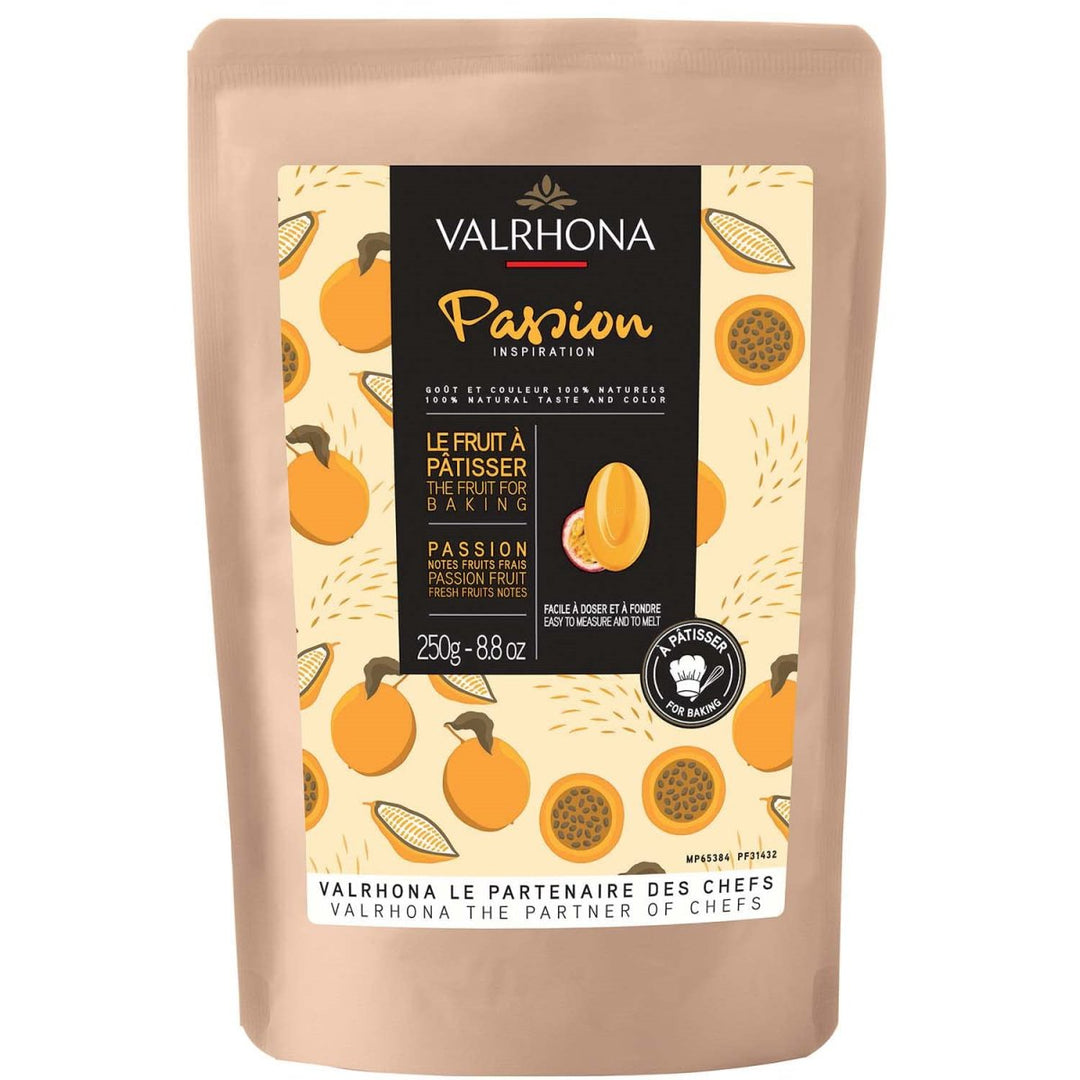 Valrhona Inspiration Passionsfruchtspezialität mit Kakaobutter, Callets, (2 x 250 g.) - Versanel -