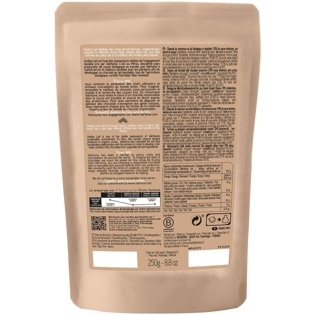 Valrhona Inspiration Passionsfruchtspezialität mit Kakaobutter, Callets, 250 g - Versanel -