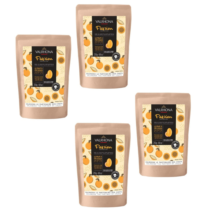 Valrhona Inspiration Passionsfruchtspezialität mit Kakaobutter, Callets, (4 x 250 g.) - Versanel -