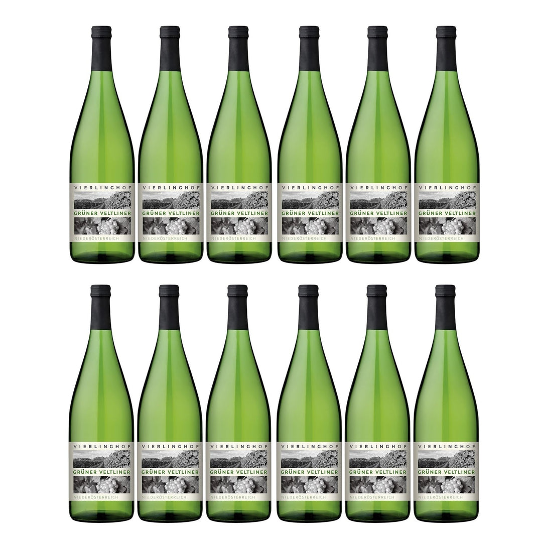 Vierlinghof Grüner Veltliner Niederösterreich QbA Weißwein Wein Österreich (12 x 1.0l) - Versanel -