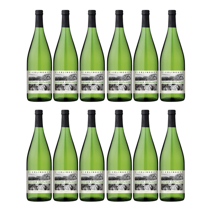 Vierlinghof Grüner Veltliner Niederösterreich QbA Weißwein Wein Österreich (12 x 1.0l) - Versanel -