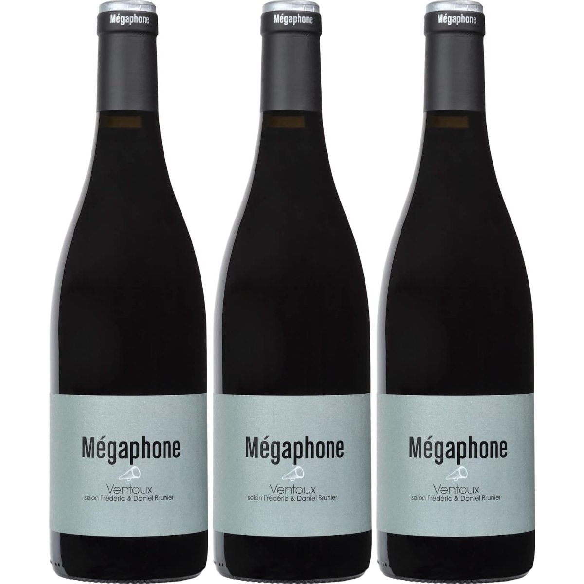 Vignobles Brunier Mégaphone Rotwein Wein trocken Frankreich (3 x 0,75l) - Versanel -