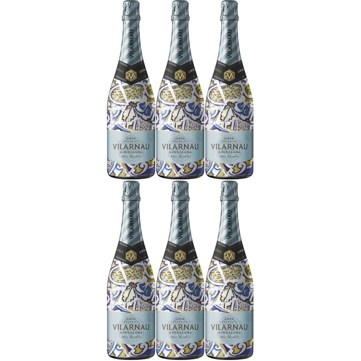 Vilarnau Cava Brut Reserva 'Barcelona' Schaumwein Weißwein Wein trocken Spanien (6 Flaschen) - Versanel -