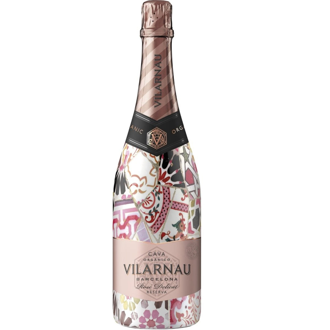 Vilarnau Cava Brut Reserva Rosado 'Barcelona' Schaumwein rosé Wein Bio Spanien (1 x 0,75l) - Versanel -