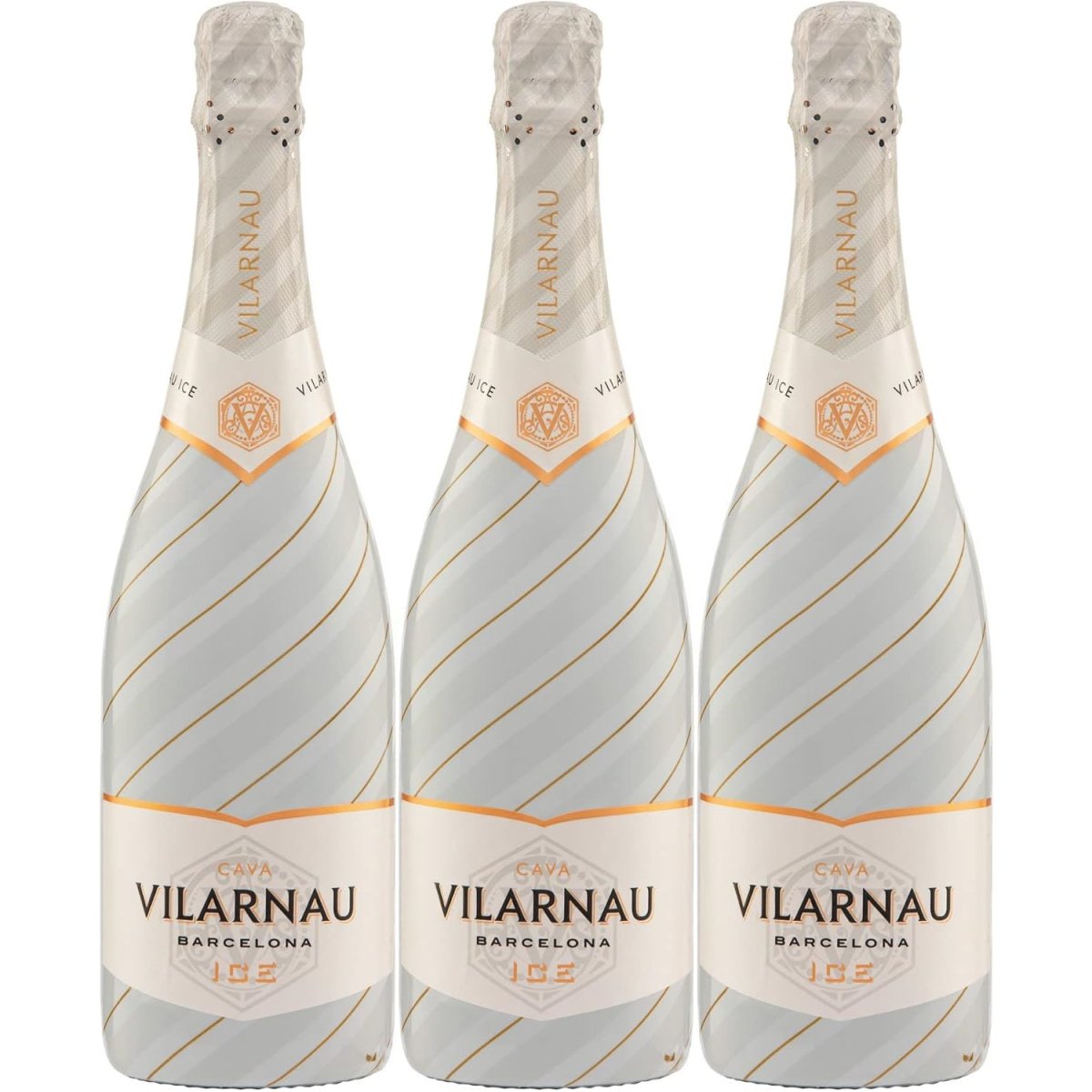 Vilarnau Ice Schaumwein Weißwein Wein trocken Spanien (3 x 0,75l) - Versanel -