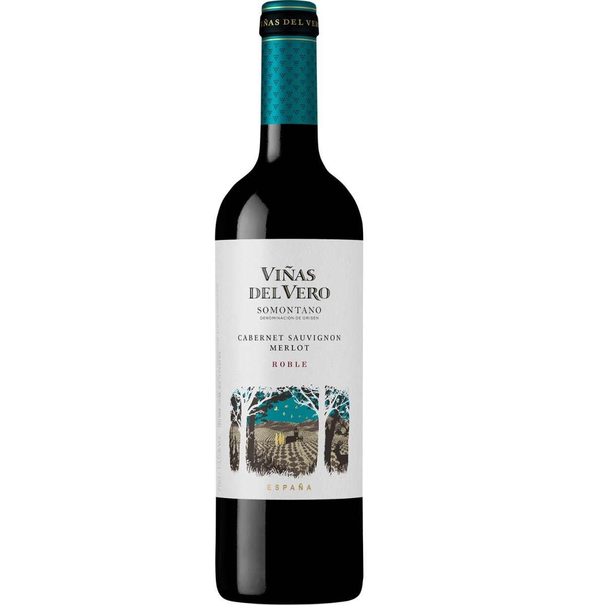 Viñas del Vero Cabernet Sauvignon Merlot Rotwein Wein trocken Somontano Spanien (12 Flaschen) - Versanel -