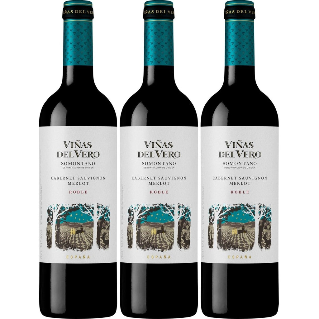 Viñas del Vero Cabernet Spain – Merlot Dry Somontano Wine Red Versanel Sauvignon