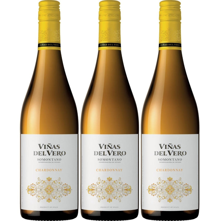 Viñas del Vero Chardonnay Weißwein Wein trocken Somontano Spanien (3 Flaschen) - Versanel -