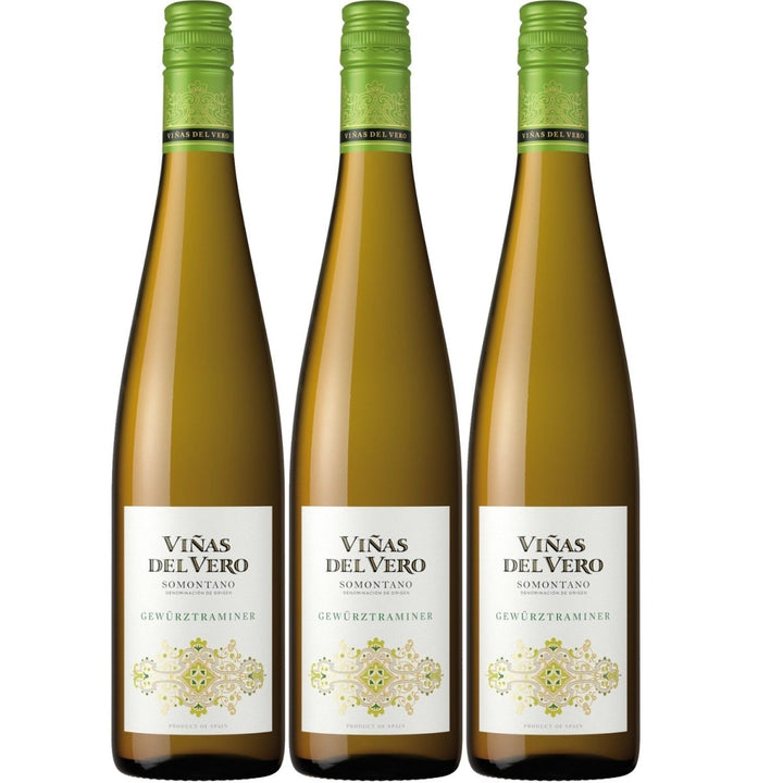 Viñas del Vero Gewürztraminer Weißwein Wein trocken Somontano Spanien (3 Flaschen) - Versanel -