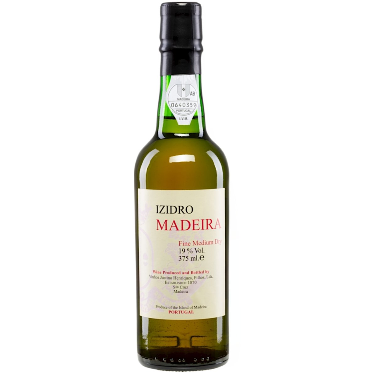 Vinhos Justino Henriques Justino's Izidro Fine Medium Dry 1/2 Flasche Madeira Likörwein rot halbtrocken Portugal (12 Flaschen) - Versanel -