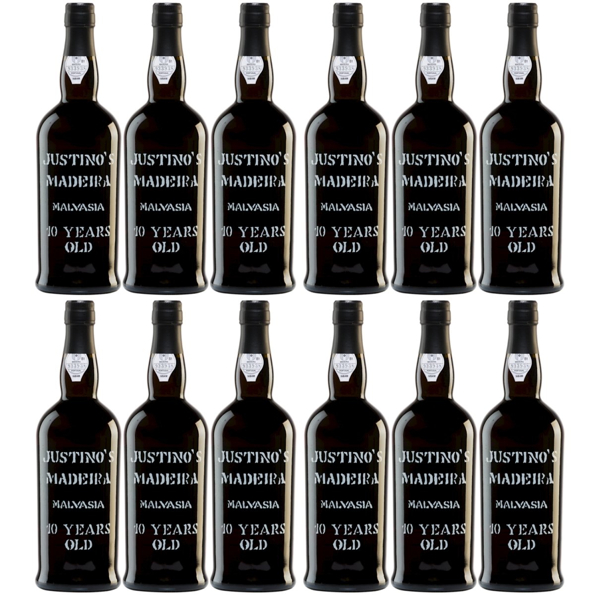 Vinhos Justino Henriques Justino's Malvasía 10 Years Old Madeira Likörwein süß Portugal (12 Flaschen) - Versanel -