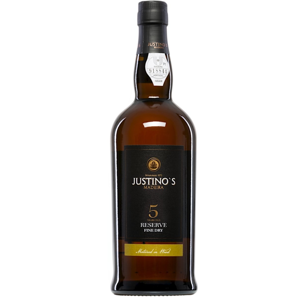 Vinhos Justino Henriques Justino's Reserve Fine Dry 5 Years Old Madeira Likörwein halbtrocken Portugal (3 Flaschen) - Versanel -