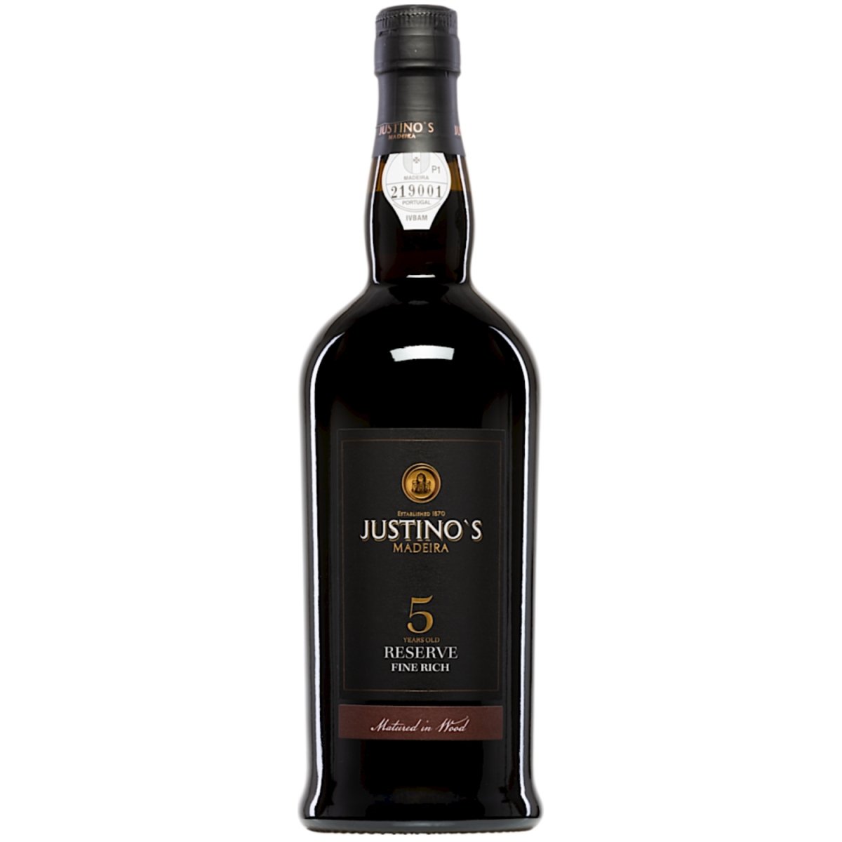 Vinhos Justino Henriques Justino's Reserve Fine Rich 5 Years Old Madeira Likörwein süß Portugal (6 Flaschen) - Versanel -