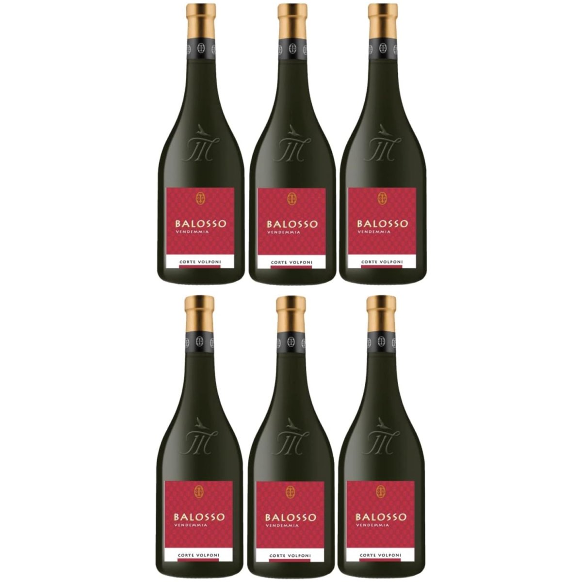 Volponi Balosso Rosso Veronese IGT Corte Rotwein Wein trocken Italien (6 x 0,75l) - Versanel -