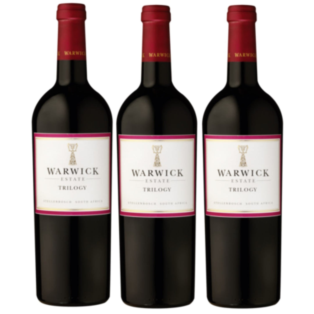 Warwick Estate Trilogy Stellenbosch Rotwein Wein trocken Südafrika (3 x 0.75l) - Versanel -