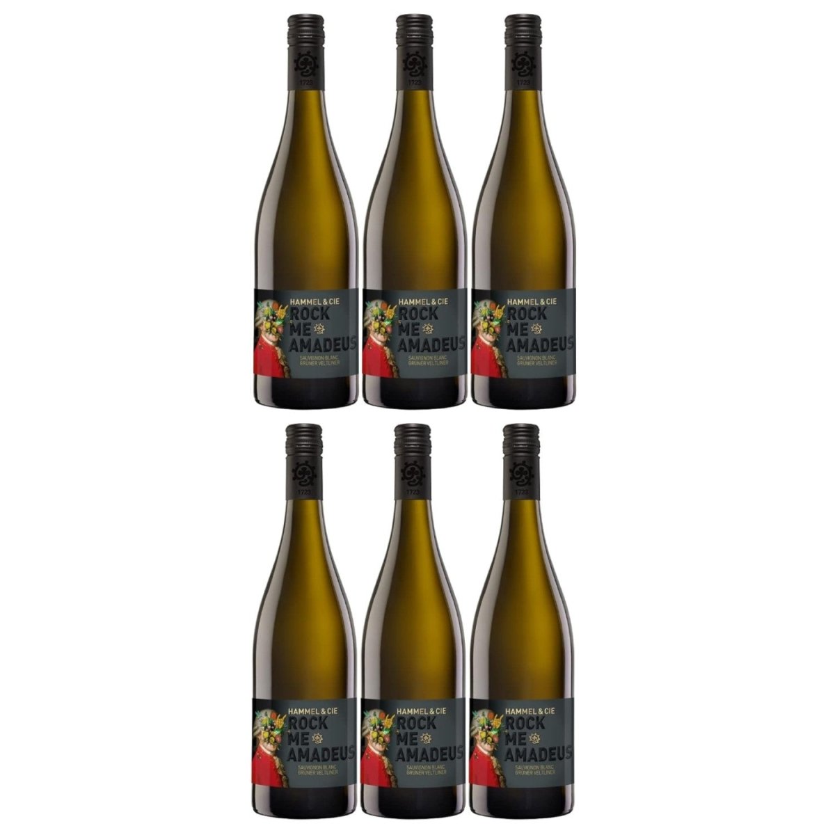 Weingut Hammel "Rock Me Amadeus" Sauvignon Blanc Grüner Veltliner trocken vegan Weißwein Pfalz Deutschland (6 x 0,75l) - Versanel -