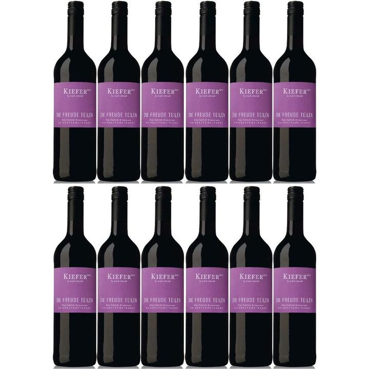 Weingut Kiefer Die Freude teilen QbA Rotwein Wein Cuvée Lieblich Deutschland (12 x 0,75l) - Versanel -