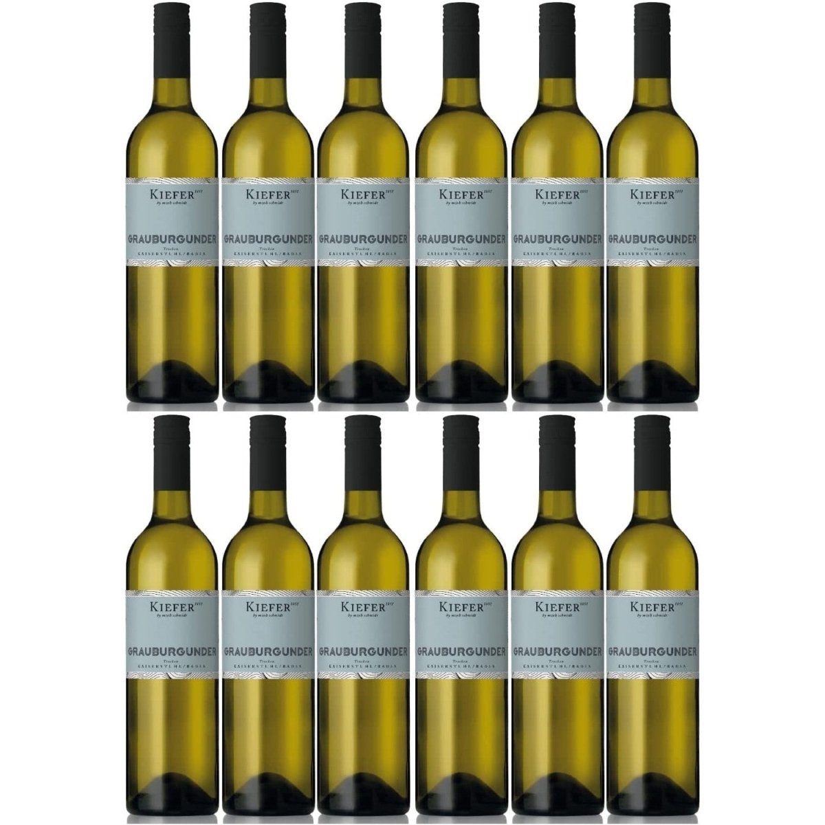 Weingut Kiefer Freche Kaiserstühler Grauburgunder Weißwein Wein Trocken Deutschland (12 x 0,75l) - Versanel -