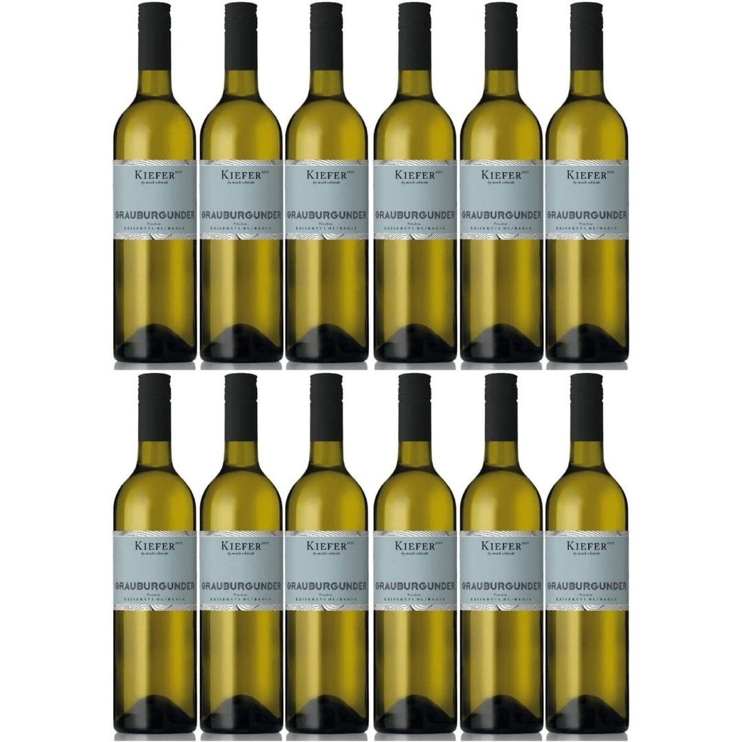 Weingut Kiefer Freche Kaiserstühler Grauburgunder Weißwein Wein Trocken Deutschland (12 x 0,75l) - Versanel -